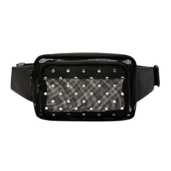 Steve Madden Accessories - NWT Steve Madden Black Rhinestone Belt Bag Bachelorette Formal Festival Glamour